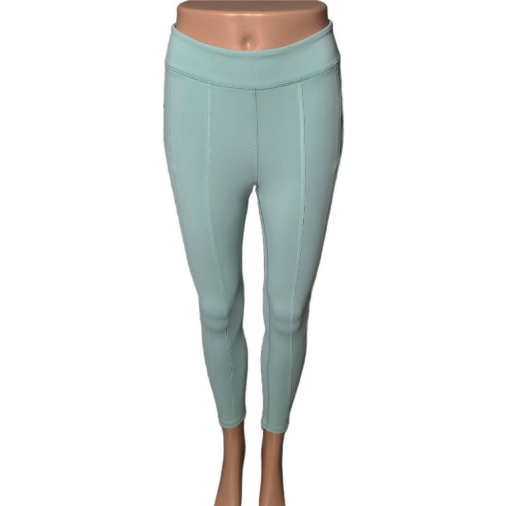 Free People Movement Hanalei High Rise Cropped Leggings Summer Wind XS NWT